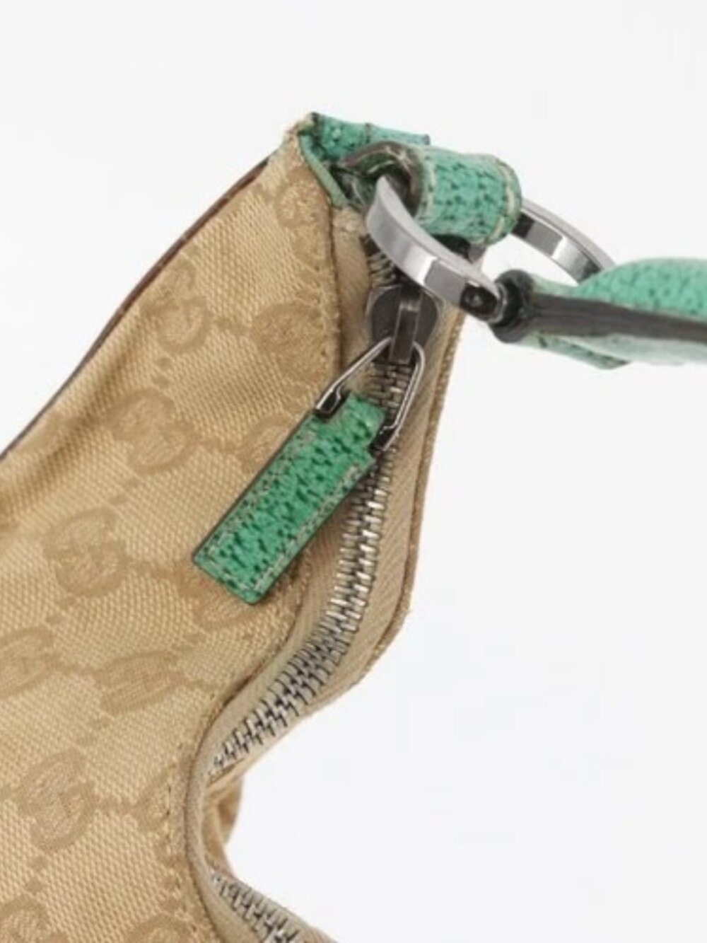 GUCCI GG Canvas Shoulder Bag Beige 124358 Auth AMZ130 - Picture 10 of 16